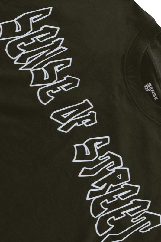 MOSS GREEN BASIC T-SHIRT