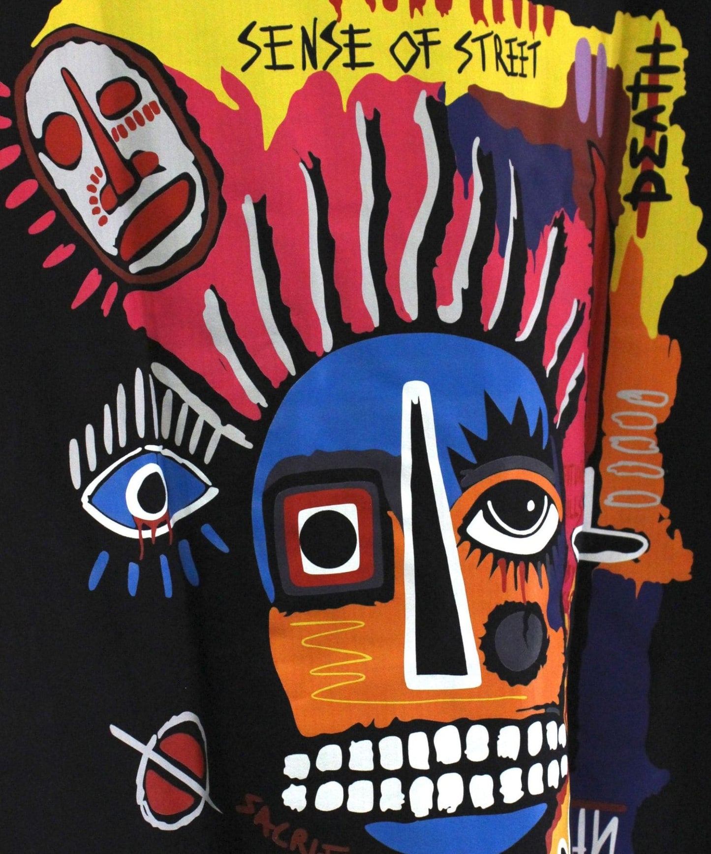 Detailed view of Future Kills graffiti artwork and premium print quality – Sense of Street.