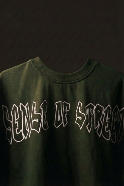 MOSS GREEN BASIC T-SHIRT