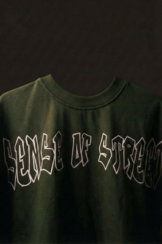 MOSS GREEN BASIC T-SHIRT