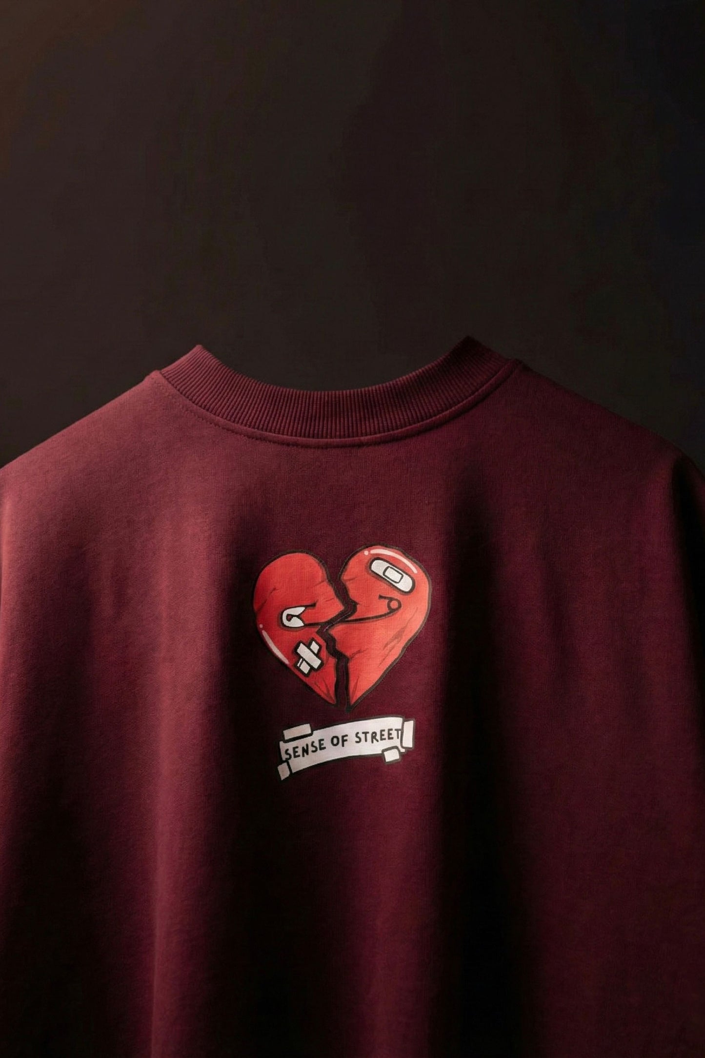 MAROON RAW TRUTH T-SHIRT