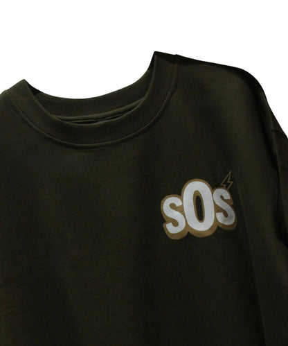 Money Talks oversized t-shirt in moss green – Bold streetwear graphic tee by Sense of Street.