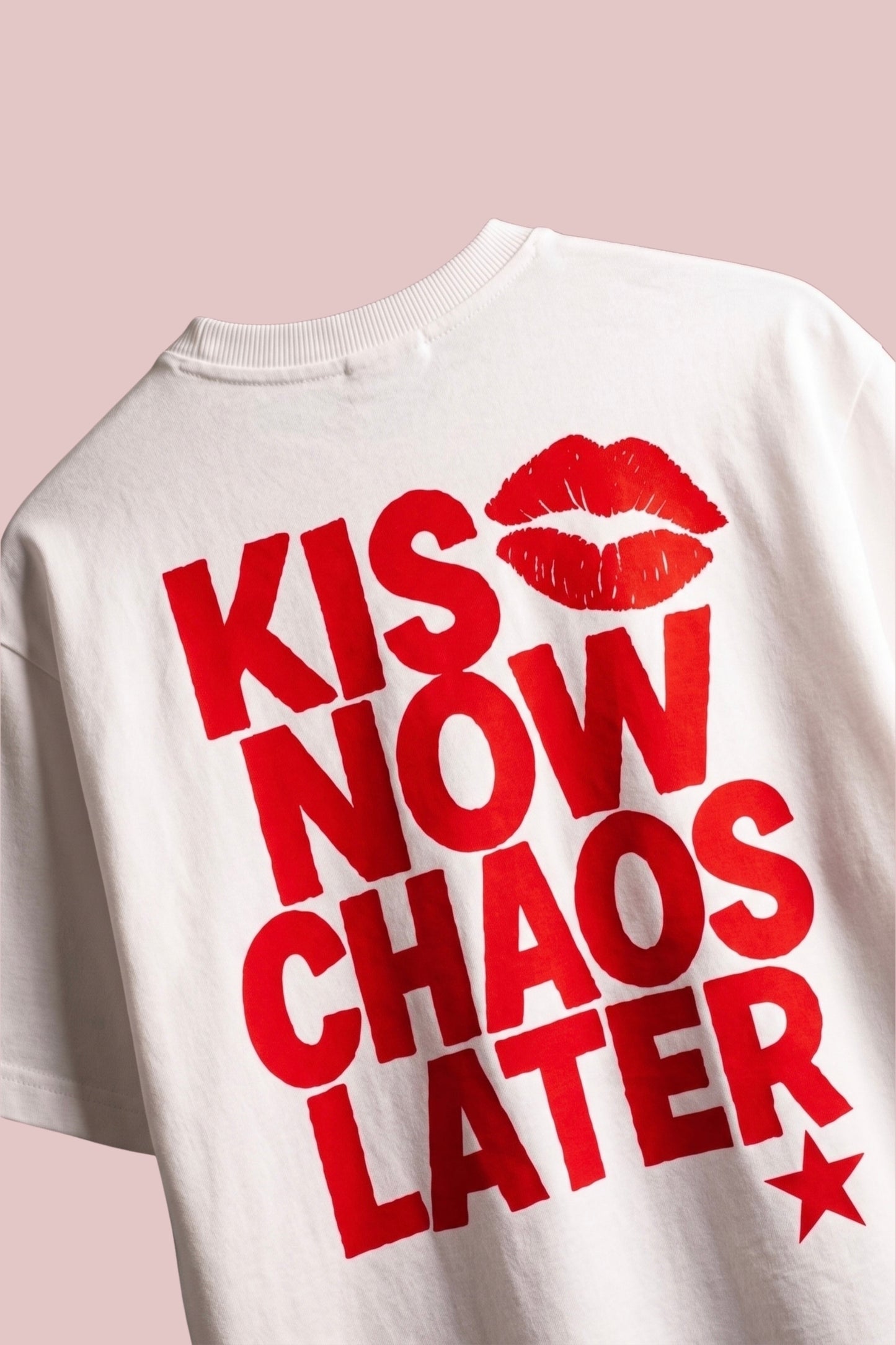 WHITE KISS CHAOS T-SHIRT